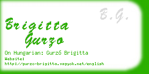 brigitta gurzo business card